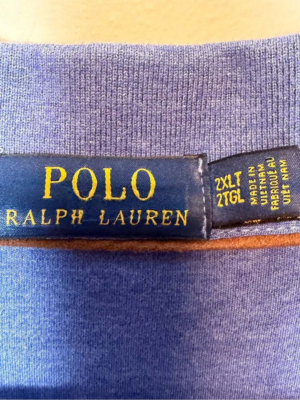 Polo by Ralph Lauren Long Sleeve Blue Polo Shirt 2XLT